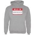 thumbnail image 1 of Halloween Hello I'm Obsessed With My Cat Mens Hoodie Storm Grey SM, 1 of 1
