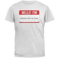 thumbnail image 1 of Halloween Hello I'm Obsessed With My Lizard Mens T Shirt White 3X-LG, 1 of 1