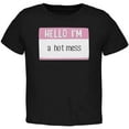 thumbnail image 1 of Halloween Hello I'm a Hot Mess Toddler T Shirt Black 4T, 1 of 1