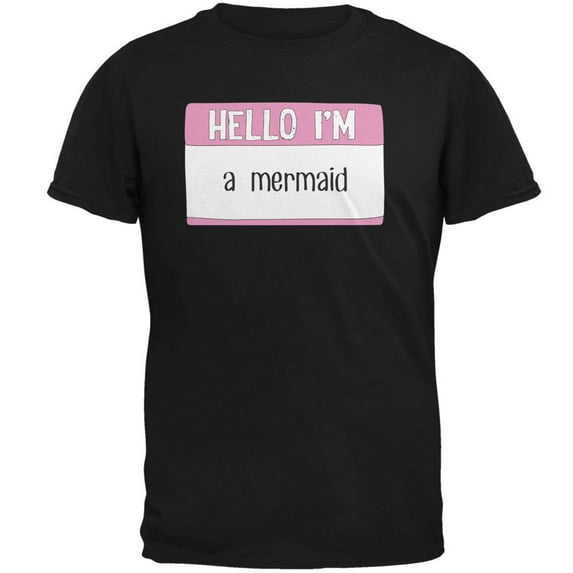 Halloween Hello I'm a Mermaid Mens T Shirt Black 2XL