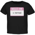 thumbnail image 1 of Halloween Hello I'm a Mermaid Toddler T Shirt Black 4T, 1 of 1