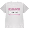 thumbnail image 1 of Halloween Hello I'm a Mermaid Youth T Shirt White YLG, 1 of 1