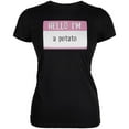 thumbnail image 1 of Halloween Hello I'm a Potato Juniors Soft T Shirt Black LG, 1 of 1