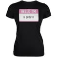thumbnail image 1 of Halloween Hello I'm a Potato Juniors Soft T Shirt Black X-LG, 1 of 1