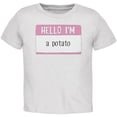 thumbnail image 1 of Halloween Hello I'm a Potato Toddler T Shirt White 4T, 1 of 1
