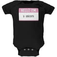 thumbnail image 1 of Halloween Hello I'm a Unicorn Soft Baby One Piece Black 6 Month, 1 of 1