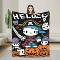 thumbnail image 1 of Halloween Hello Kitty Blanket Cute Pirate Design Soft Air-Conditioning Throw for Nap Bed Sofa & Living Room 50x60 H-13, 1 of 5