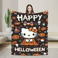 thumbnail image 1 of Halloween Hello Kitty Kawaii Blanket Pink Cat Sofa Air Conditioning Blanket Nap Blanket 30x40 H-4, 1 of 5