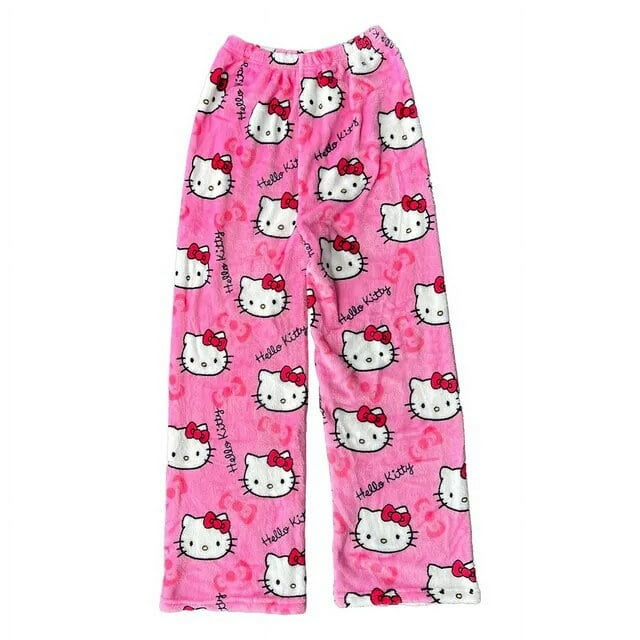 Halloween Hello Kitty Pajama Pants Sanrio Y2K Cartoon Couple Home ...