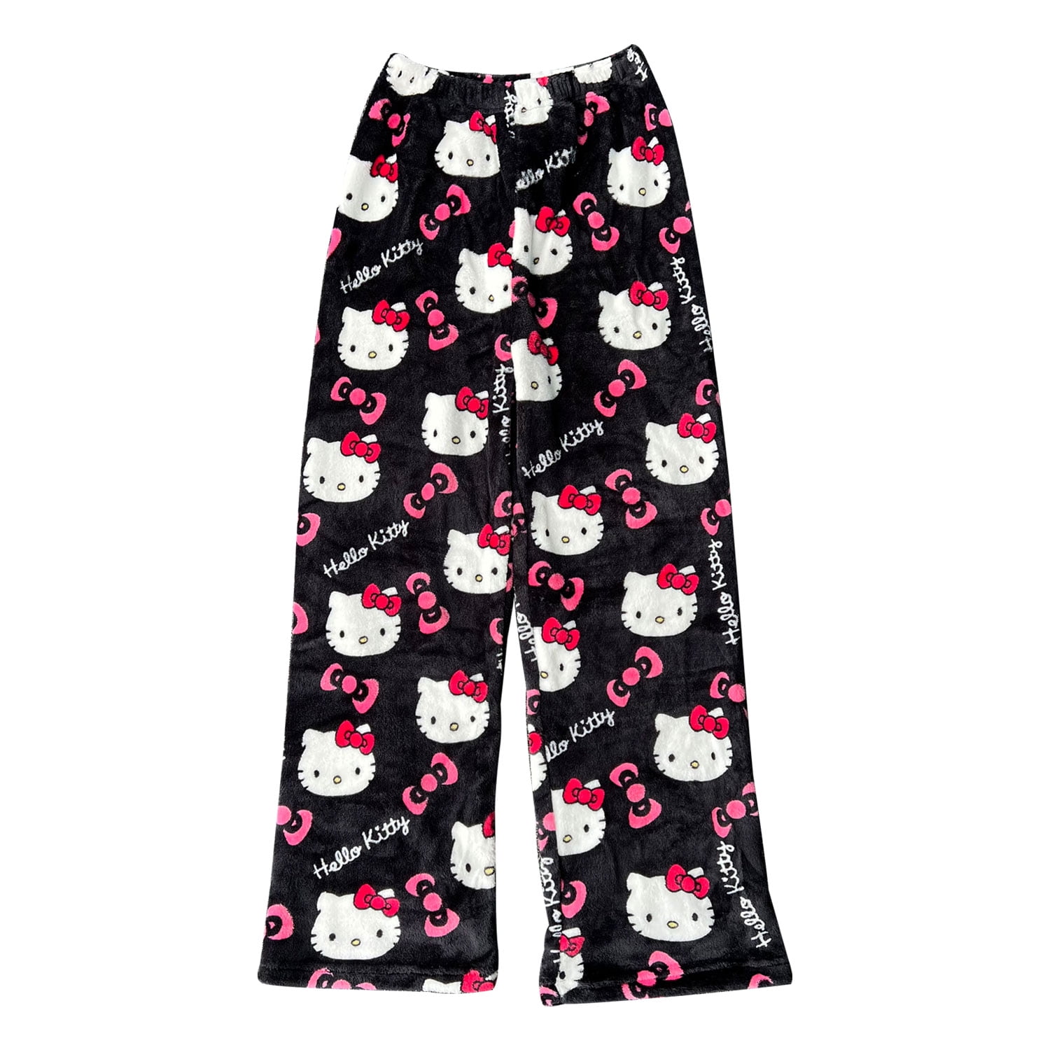Thick Coral Fleece Indoor Clothes Hello Kitty Clothes Hello Kitty Pajamas  Pink and Yellow $29.00