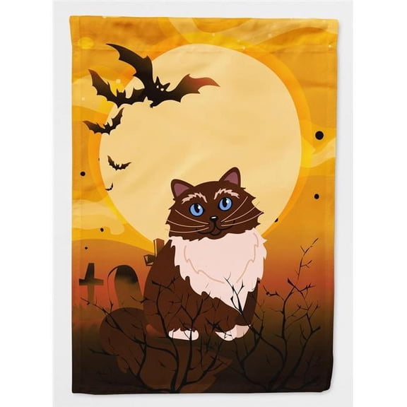 Halloween Himalayan Cat Flag Garden Size