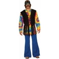 thumbnail image 1 of Halloween Hippie Tie Dye Dude Adult Costume, 1 of 2