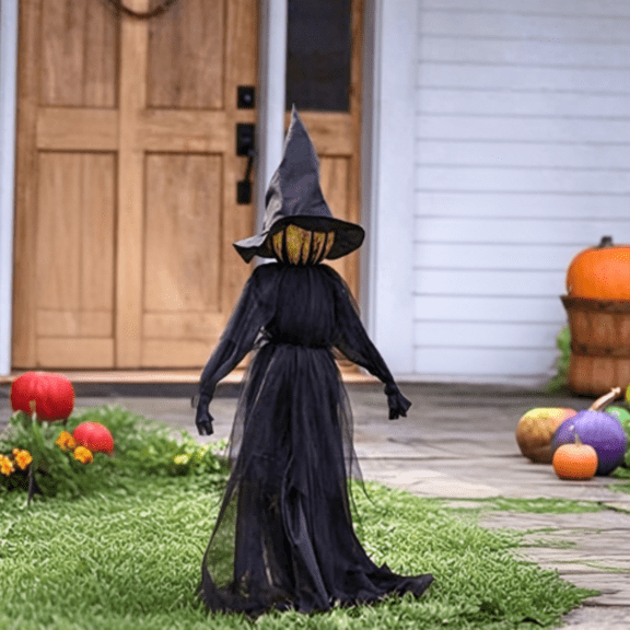 1PC Halloween Holding Hands Screaming Witches Sound Decorations, Large Light Up Holding Hands Screaming Witches Decor for Home Outside Yard Lawn Garden Party Decoraciones