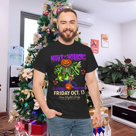 Halloween Holiday Horror Scary Movie Spooky Season Night Horrors 90S T-Shirt, Size S-5XL