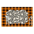thumbnail image 1 of Halloween Holiday Placemats Set of 4, Non Slip Heat-Resistant Washable Table Place Mats for Kitchen Dining Table Home Decoration, 12" x 18", 1 of 9