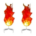 thumbnail image 1 of Halloween Home Decoration Luminous LED Floating Fireball Lit Two Tone Design 2 Pieces Fits Up to 8 Inches, 1 of 5