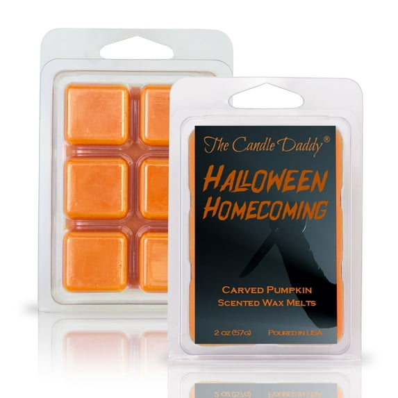 Halloween Homecoming - Craved Pumpkin Scented Horror Movie Wax Melt - 1 Pack - 2 Ounces - 6 Cubes