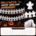 thumbnail image 1 of Halloween Honeycomb Garlands, 3D Ghost Pattern Paper Bunting, 1 Pack, Hanging Decorations for Haunted House Bar Halloween Party Indoor Outdoor Decor, 1 of 6