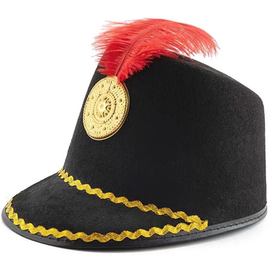 Halloween Honor Guard Knight Hat for Men Show Wide Brim Hat Church Hat Model Show Wedding Party Taking Photo Supplies