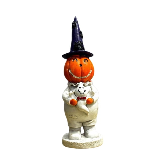 Halloween Hooded Pumpkin Statue | Halloween Smiling Pumpkin Statue, Exquisite And Creative Holiday Decoration