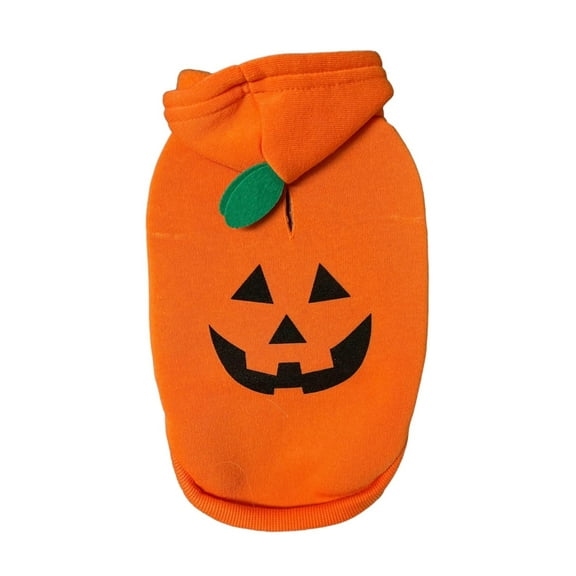 Halloween Hoodie - Pumpkin Pet Costume, Outfits Funny Pet (Medium)