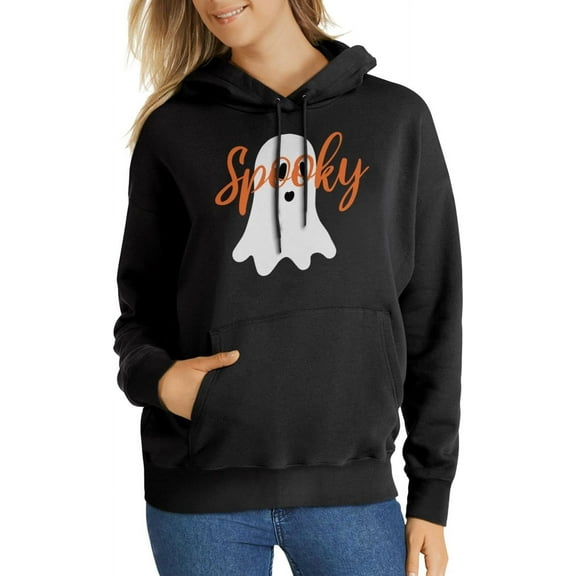 Halloween Hoodie for Women Halloween Hooded Sweatshirt Long Sleeve Halloween Spooky Pullover Hoodies Gifts