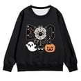 thumbnail image 1 of Halloween Hoodies For Kids Skeleton Pumpkin Print Long Sleeve Sweatshirts Boys Girls Fall Celebration Top, 1 of 4