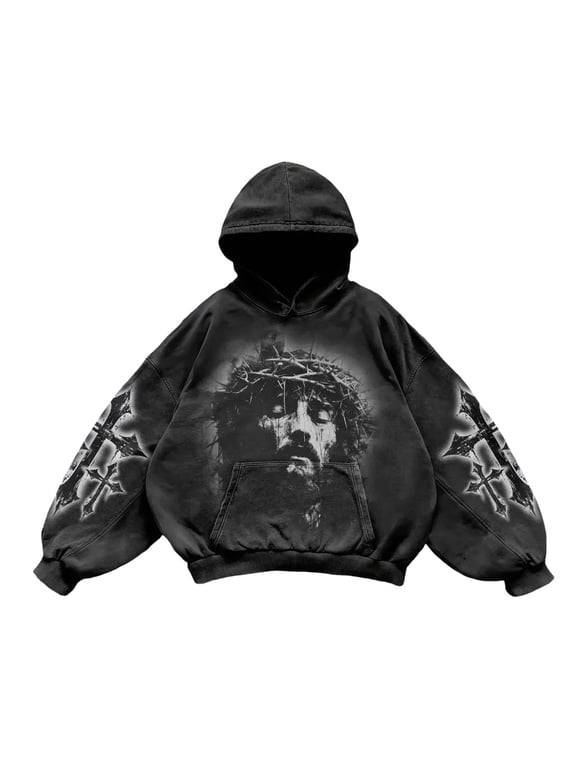 Halloween Hoodies Men, American Gothic Fashion Hoodies for Men and Women Y2k Sweatshirts 2000s Clothes