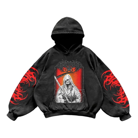 Halloween Hoodies Men, American Gothic Fashion Hoodies for Men and Women Y2k Sweatshirts 2000s Clothes