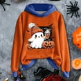thumbnail image 1 of Halloween Hoodies for Women Cute Pumpkin Printed Ghost Spooky Season Sweatshirts Loose Fit Casual Long Sleeve Pullover Sweaters Fall Winter Outfits 2025, 1 of 4