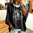 thumbnail image 1 of Halloween Hoodies for Women Drawstring 3/4 Sleeve Trendy Print Hoodie Fall Clothes Crewneck Sweatshirts Loose Fit Trendy Tops Winter Clothing Daily Travel Outfits, 1 of 5