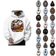 thumbnail image 1 of Halloween Hoodies for Men 2025 Casual Loose Halloween Graphic Hooded Sweatshirt with Pockets Pullover Tops, 1 of 4