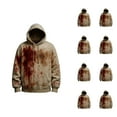 thumbnail image 1 of Halloween Hoodies for Men 2025 Scary Graphic Hooded Sweatshirt with Pockets Halloween Pullover Tops, 1 of 4