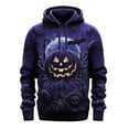 thumbnail image 1 of Halloween Hoodies for Men Pumpkin Print Long Sleeve Hooded Sweatshirt Casual Relaxed Fit Outdoor Men Hoodies XXXXL, 1 of 3