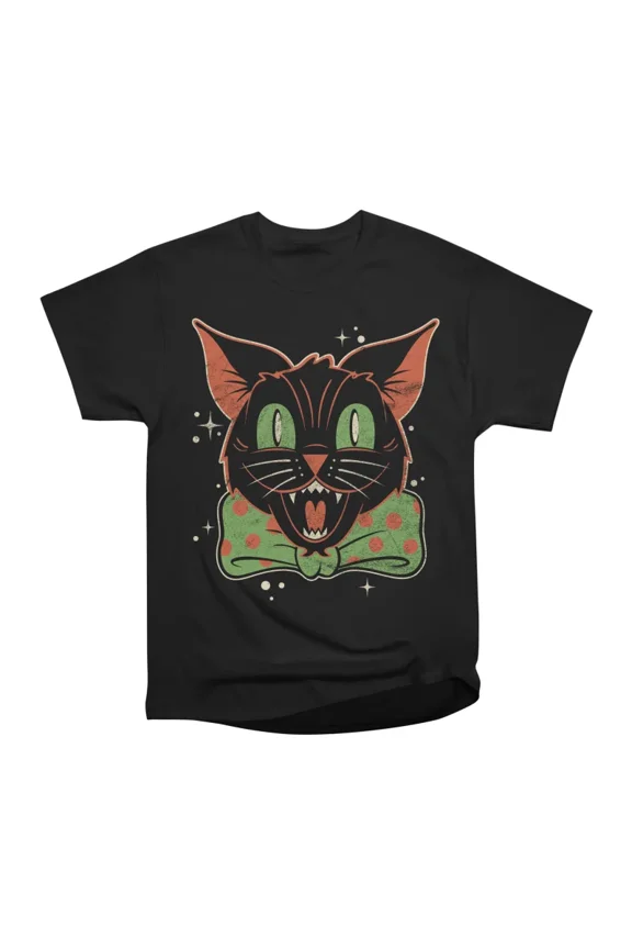 Halloween Hooligan Black Cat T-Shirt Tee Gift For Him Merch For Her Apparel For Friend