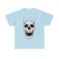 thumbnail image 1 of Halloween Horned Devil Monster Skull Unisex Cotton Short Sleeve T-Shirt, 1 of 4