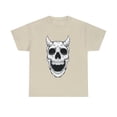 thumbnail image 1 of Halloween Horned Devil Monster Skull Unisex Cotton Short Sleeve T-Shirt, 1 of 4