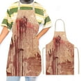 thumbnail image 1 of Halloween Horror Apron, Halloween Cosplay Apron, Spooky Decorative Halloween Apron for Adults, White Polyester Material, Durable Breathable Kitchen Cooking Apron, 1 of 6