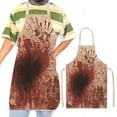 thumbnail image 1 of Halloween Horror Apron, Halloween Cosplay Apron, Spooky Decorative Halloween Apron for Adults, White Polyester Material, Durable Breathable Kitchen Cooking Apron, 1 of 6