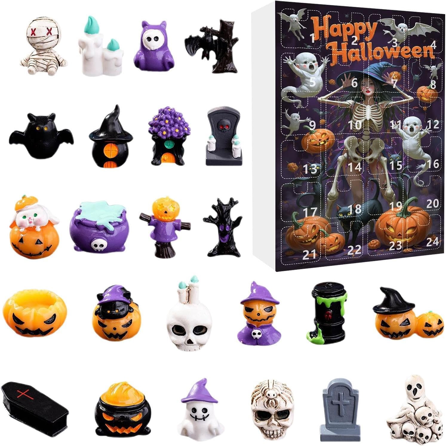 Halloween Horror Characters,Halloween Countdown Calendar, 24 Days ...
