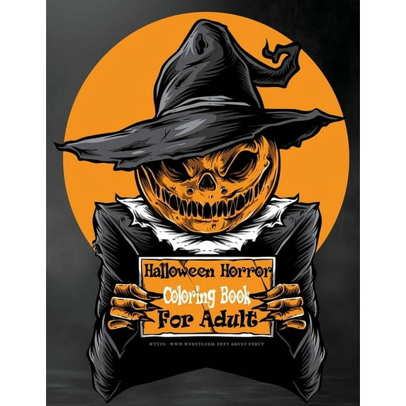 Halloween Horror Coloring Books For Adults: 40 Zombie and Skull Face Relief Monsters Spooky Creatures Haunted Creepy Pai, (Paperback)