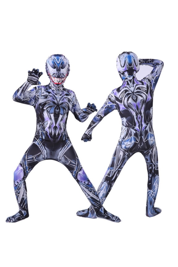 Halloween Horror Costume, Villain Cosplay Jumpsuit, Anti Hero Full Body Suit, Symbiote Monster Bodysuit, Purple Symbiote Monster Bodysuit Anti Hero Cosplay Full Jumpsuit, 180