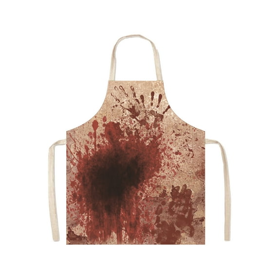 Halloween Horror Decorative Apron for Women Men, Grilling Cooking Chef Kitchen Fall Apron Gifts for Mom Wife Husband Girls