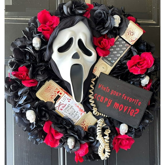 Halloween Front Door Garland Decoration Party Home Decor Props Skeleton Ghost Garland