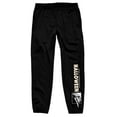 thumbnail image 1 of Halloween Horror Movie Logo Butcher Knife & Pumpkin Graphic Print Men's Black Sweatpants-XL, 1 of 1
