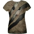 thumbnail image 1 of Halloween Horror Movie Mask Slasher Attack All Over Womens T Shirt Multi LG, 1 of 2