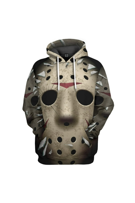 Halloween Horror Movies Coslay Costumes 3D Friday 13Th Jason Custom Hoodie Apparel