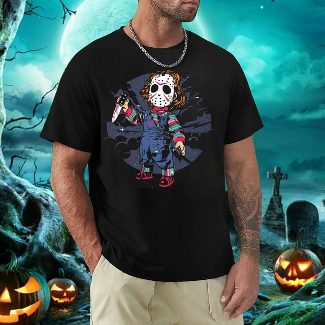 Halloween Horror Nights 2024 Chucky Jason Mask TShirt