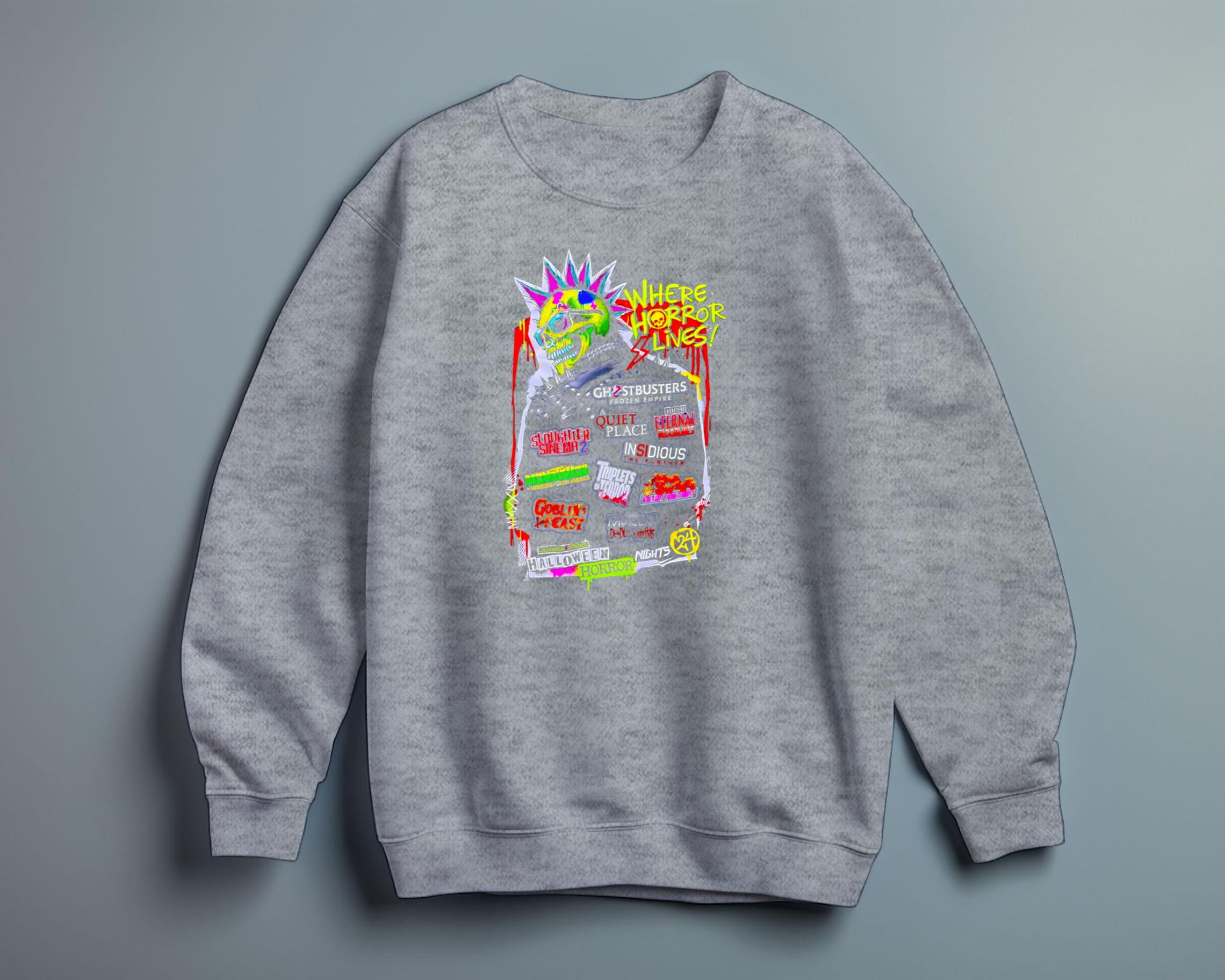 Halloween Horror Nights 2024 HHN33 House Lineup Shirt Universal Studios