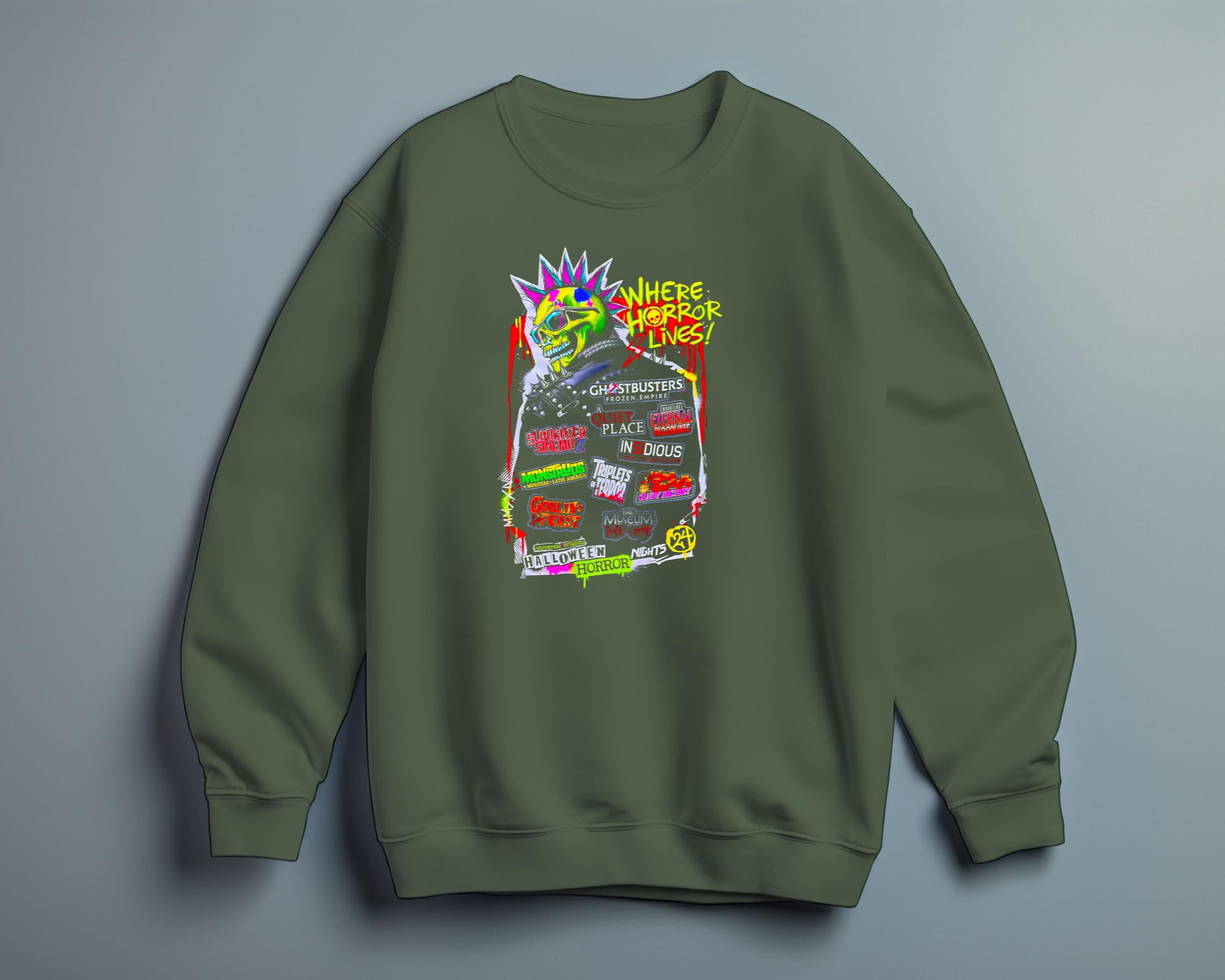 Halloween Horror Nights 2024 HHN33 House Lineup Shirt Universal Studios